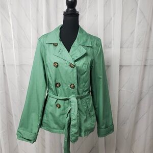 Merona -Sage Green  Double-Breasted Women's Jacket -size L